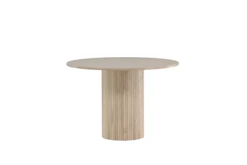 Bianca Spisebord 110 cm Rundt Beige - Møbler - Borde - Spisebord og køkkenbord