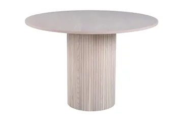 Bianca Spisebord 110 cm Rundt Beige - Møbler - Borde - Spisebord og køkkenbord