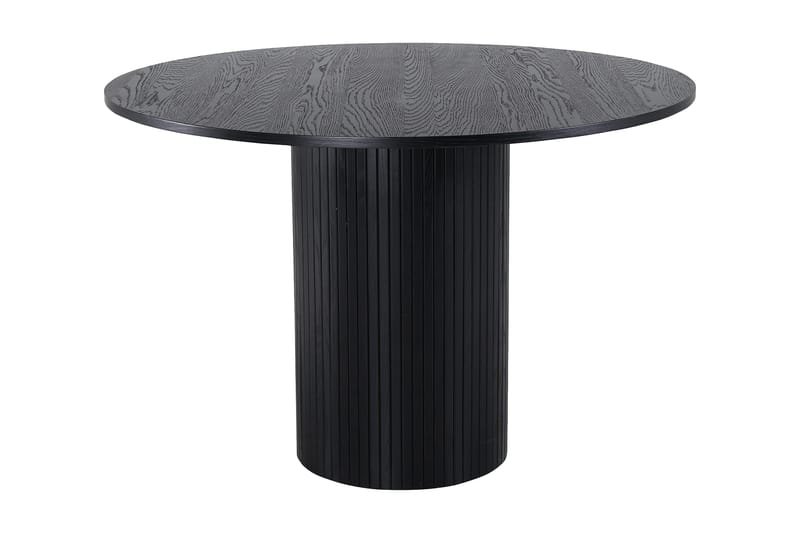 Bianca Spisebord 110 cm Rundt - Sort - Møbler - Borde - Spisebord og køkkenbord