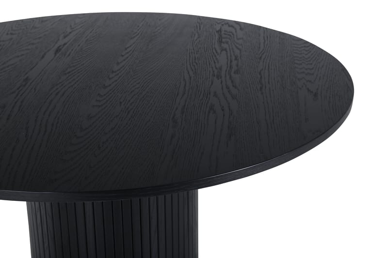 Bianca Spisebord 110 cm Rundt - Sort - Møbler - Borde - Spisebord og køkkenbord