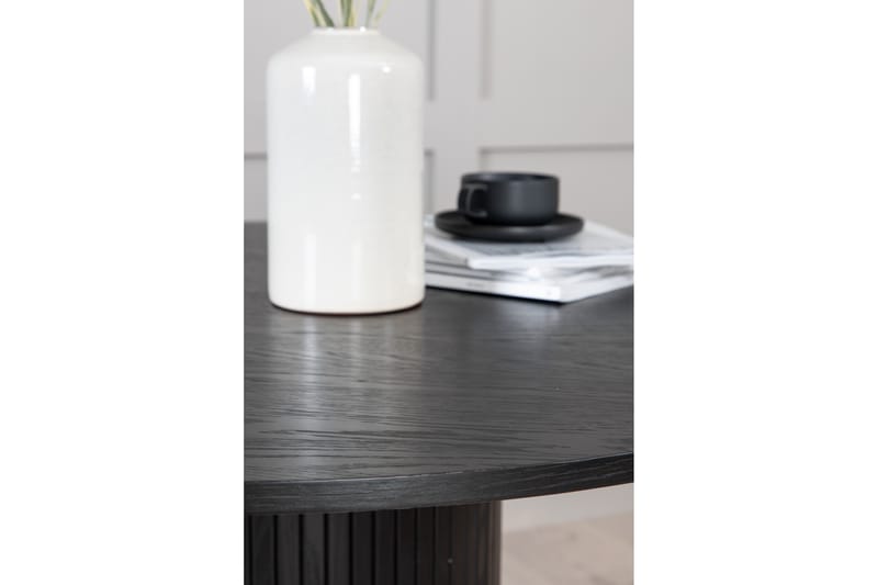 Bianca Spisebord 110 cm Rundt - Sort - Møbler - Borde - Spisebord og køkkenbord