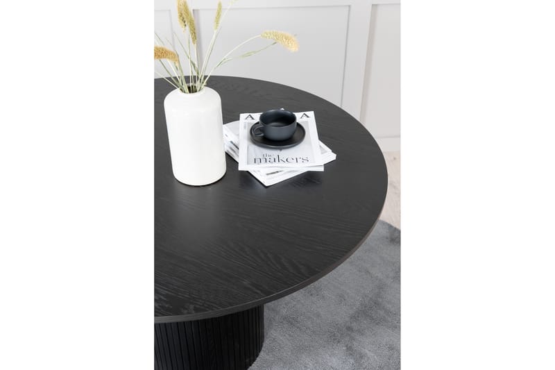 Bianca Spisebord 110 cm Rundt - Sort - Møbler - Borde - Spisebord og køkkenbord