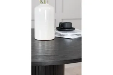 Bianca Spisebord 110 cm Rundt - Sort - Møbler - Borde - Spisebord og køkkenbord