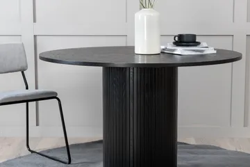 Bianca Spisebord 110 cm Rundt - Sort - Møbler - Borde - Spisebord og køkkenbord
