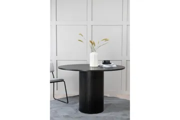 Bianca Spisebord 110 cm Rundt - Sort - Møbler - Borde - Spisebord og køkkenbord