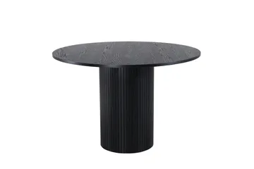 Bianca Spisebord 110 cm Rundt - Sort - Møbler - Borde - Spisebord og køkkenbord