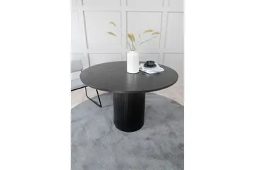 Bianca Spisebord 110 cm Rundt - Sort - Møbler - Borde - Spisebord og køkkenbord