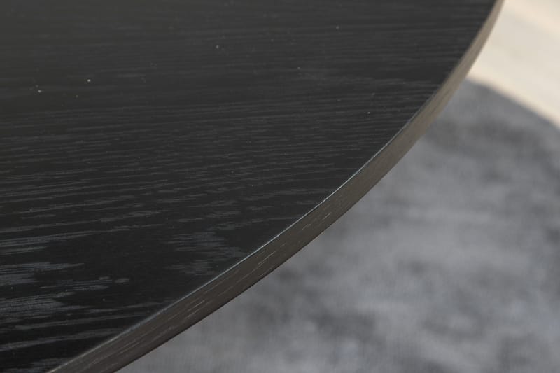 Bianca Spisebord 110 cm Rundt - Sort - Møbler - Borde - Spisebord og køkkenbord