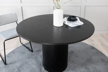 Bianca Spisebord 110 cm Rundt - Sort - Møbler - Borde - Spisebord og køkkenbord