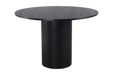 Bianca Spisebord 110 cm Rundt - Sort - Møbler - Borde - Spisebord og køkkenbord