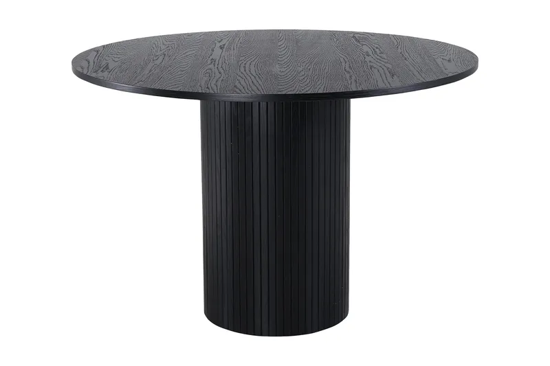 Bianca Spisebord 110 cm Rundt, Sort