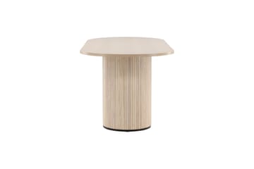 Bianca Spisebord 200 cm Ovalt - Beige - Møbler - Borde - Spisebord og køkkenbord