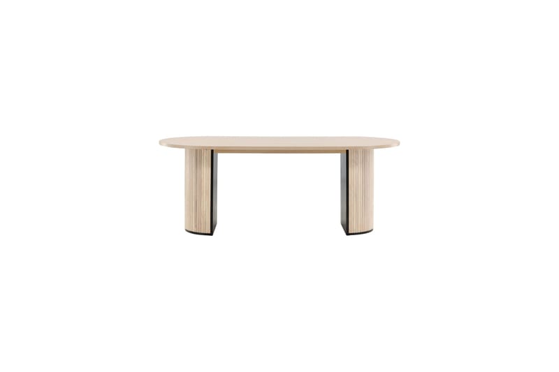 Bianca Spisebord 200 cm Ovalt - Beige - Møbler - Borde - Spisebord og køkkenbord