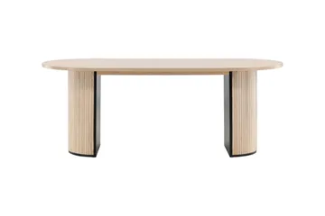 Bianca Spisebord 200 cm Ovalt - Beige - Møbler - Borde - Spisebord og køkkenbord