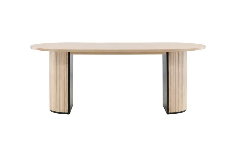 Bianca Spisebord 200 cm Ovalt - Beige - Møbler - Borde - Spisebord og køkkenbord