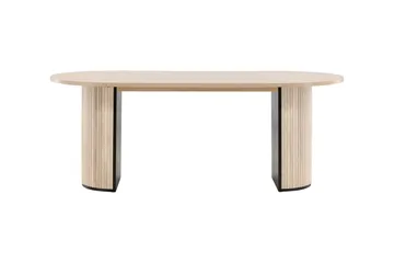 Bianca Spisebord 200 cm Ovalt - Beige - Møbler - Borde - Spisebord og køkkenbord