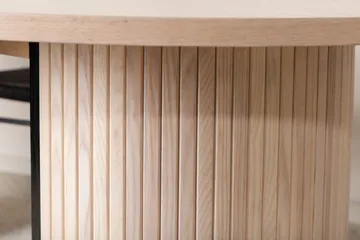 Bianca Spisebord 200 cm Ovalt - Beige - Møbler - Borde - Spisebord og køkkenbord