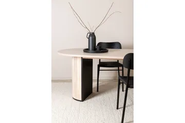 Bianca Spisebord 200 cm Ovalt - Beige - Møbler - Borde - Spisebord og køkkenbord
