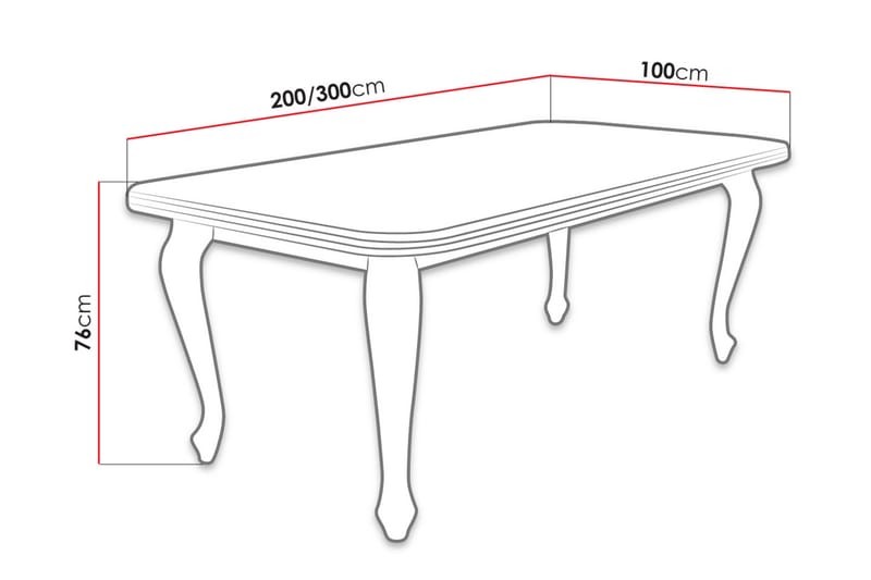 Biota Udvideligt spisebord 200 cm - Træ / natur - Møbler - Borde - Spisebord og køkkenbord
