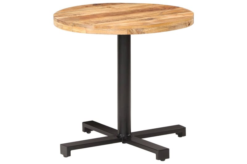 Bistrobord ø80x75 cm rund ru mangotræ - Brun - Møbler - Borde - Spisebord og køkkenbord