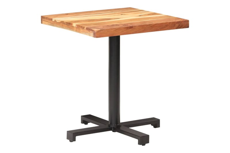 Bistrobord 70x70x75 cm firkantet massivt akacietræ - Brun - Spisebord og køkkenbord