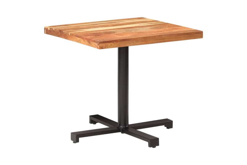 Bistrobord 80x80x75 cm firkantet massivt akacietræ - Brun - Spisebord og køkkenbord