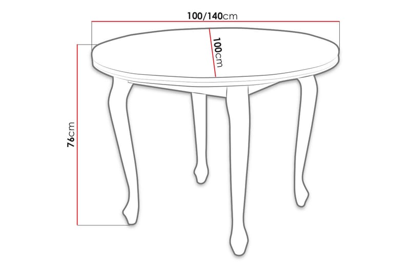 Boletus Spisebord 100x100x78 cm - Eg - Spisebord og køkkenbord