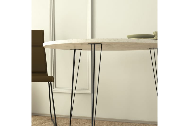 Bonnick Bord 90 cm - Sort/Hvid - Møbler - Borde - Spisebord og køkkenbord