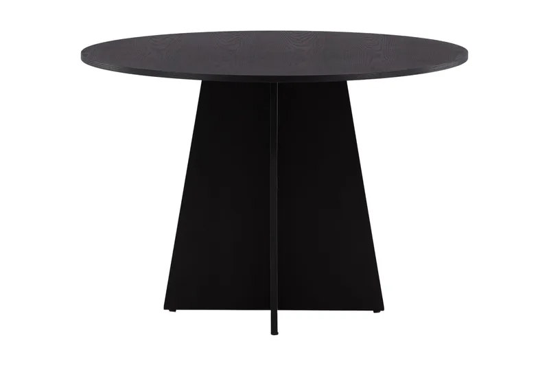 Bootcut Spisebord 110 cm Rundt, Svart