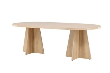 Bootcut Spisebord 230x115 cm - Whitewash - Møbler - Borde - Spisebord og køkkenbord