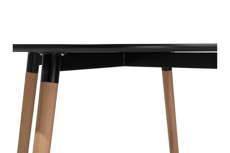 Bovio Rundt Spisebord 120 cm i Træ - Sort - Møbler - Borde - Spisebord og køkkenbord