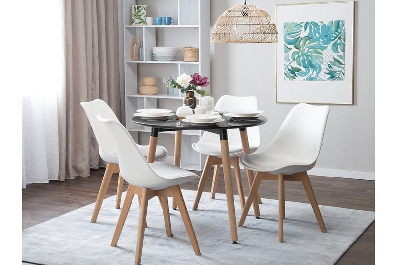 Bovio Spisebord 90 cm - Sort - Møbler - Borde - Spisebord og køkkenbord