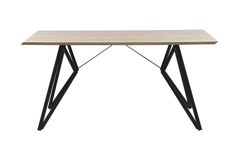 Buscot Spisebord 160 cm - Lyst Træ/Sort - Møbler - Borde - Spisebord og køkkenbord