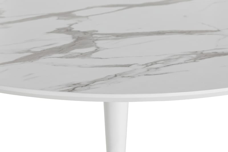 Caitly Spisebord 100 cm Rund - Vit - Spisebord og køkkenbord