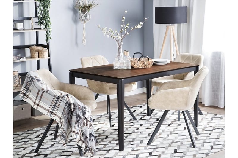 Cedar Spisebord 135 cm - Sort - Møbler - Borde - Spisebord og køkkenbord