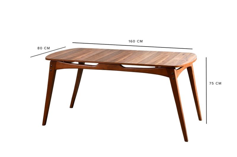 Charbel Spisebord - Valnød/Brun - Spisebord og køkkenbord