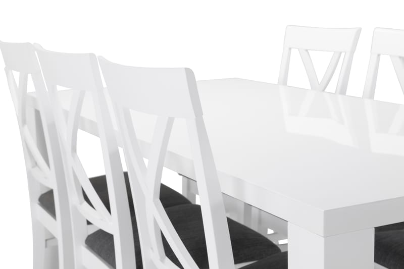 Cibus Spisebord 180 cm - Hvid/Sort - Spisebord og køkkenbord