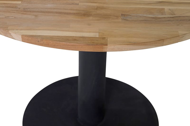 Cirebon Bord 140 cm Rund Træ/Natur/Sort - Møbler - Borde - Spisebord og køkkenbord
