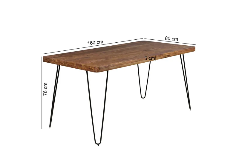 Colee Spisebord 160 cm - Træ / natur - Møbler - Borde - Spisebord og køkkenbord