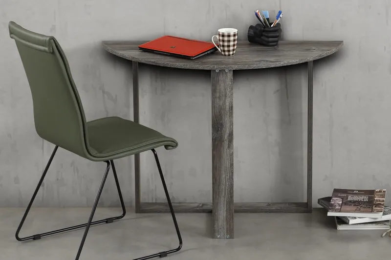 Comfortale spisebord halvmåne - Grå træ - Møbler - Borde - Spisebord og køkkenbord