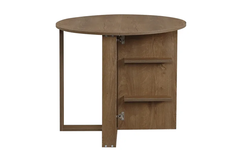 Comfortale spisebord rundt sammenfoldeligt - Mørk eg - Møbler - Borde - Spisebord og køkkenbord