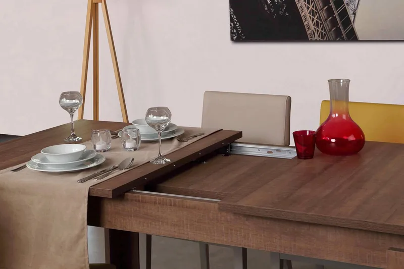 Comfortale Spisebord Udvideligt - Mørk eg - Møbler - Borde - Spisebord og køkkenbord