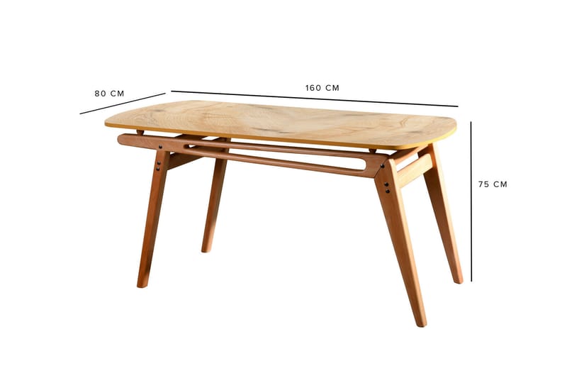 Crystali Spisebord - Natur - Spisebord og køkkenbord