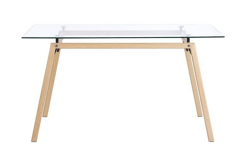 Demba Spisebord 140 cm - Transparent/Lyst Træ - Møbler - Borde - Spisebord og køkkenbord