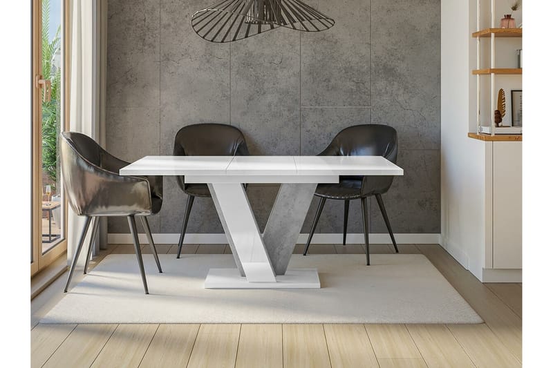 Denogal Spisebord 90 cm - Grå - Møbler - Borde - Spisebord og køkkenbord
