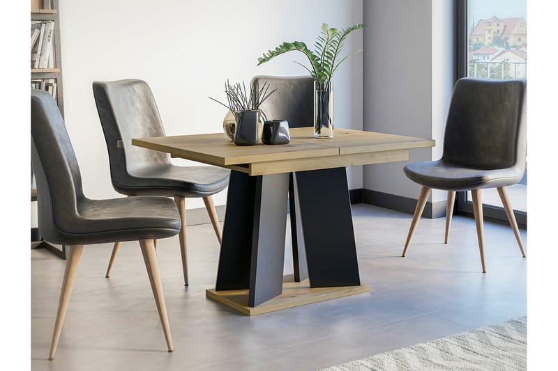 Denogal Spisebord 90 cm - Sort - Møbler - Borde - Spisebord og køkkenbord