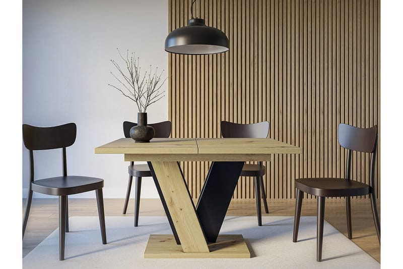 Denogal Spisebord 90 cm - Sort - Møbler - Borde - Spisebord og køkkenbord