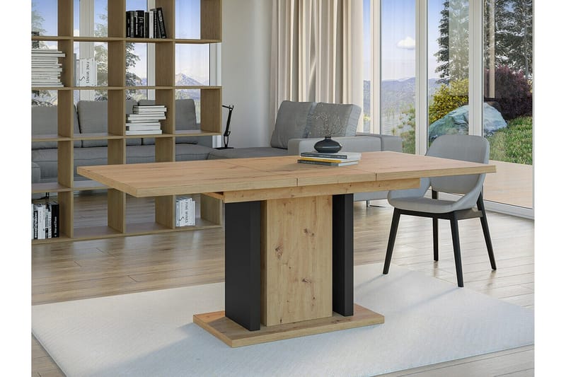 Denogal Spisebord 90 cm - Sort - Møbler - Borde - Spisebord og køkkenbord