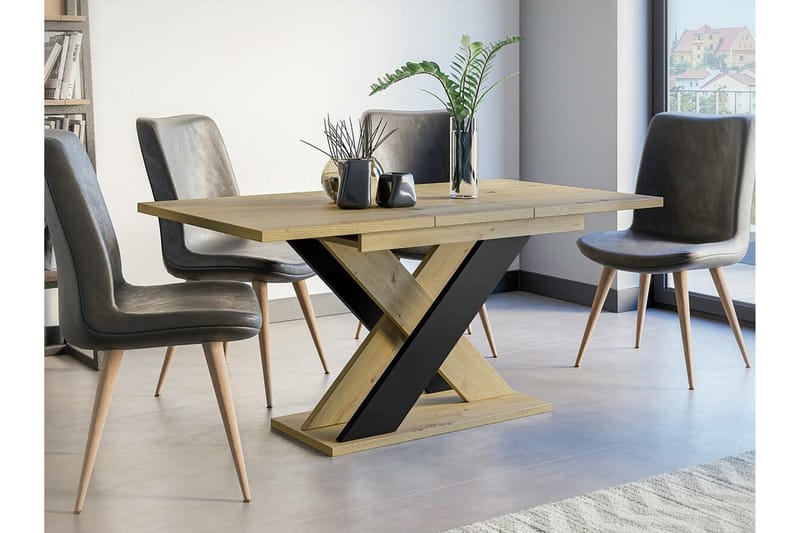 Denogal Spisebord 90 cm - Sort - Møbler - Borde - Spisebord og køkkenbord