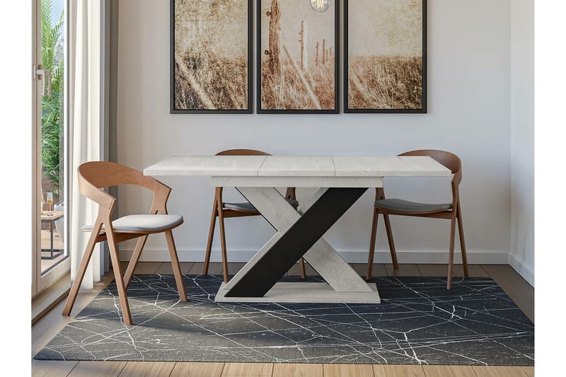 Denogal Spisebord 90 cm - Sort - Møbler - Borde - Spisebord og køkkenbord